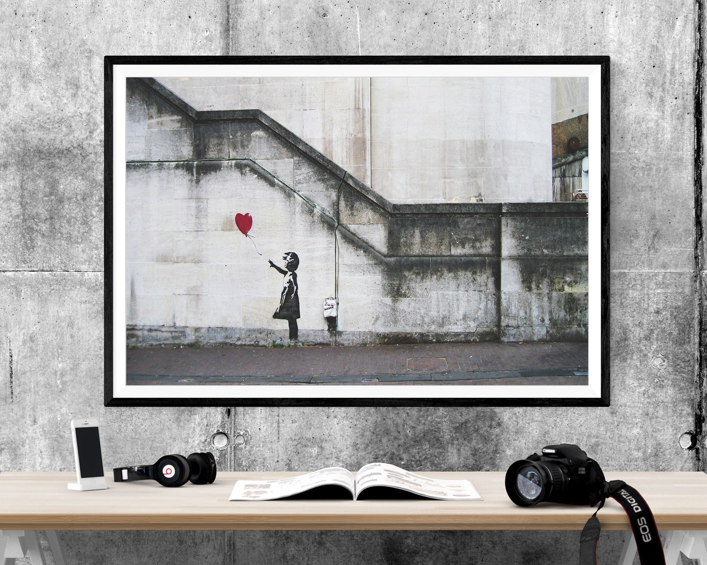 Banksy Balloon Girl Graffiti WALL ART PRINT Poster Picture Wall Hanging