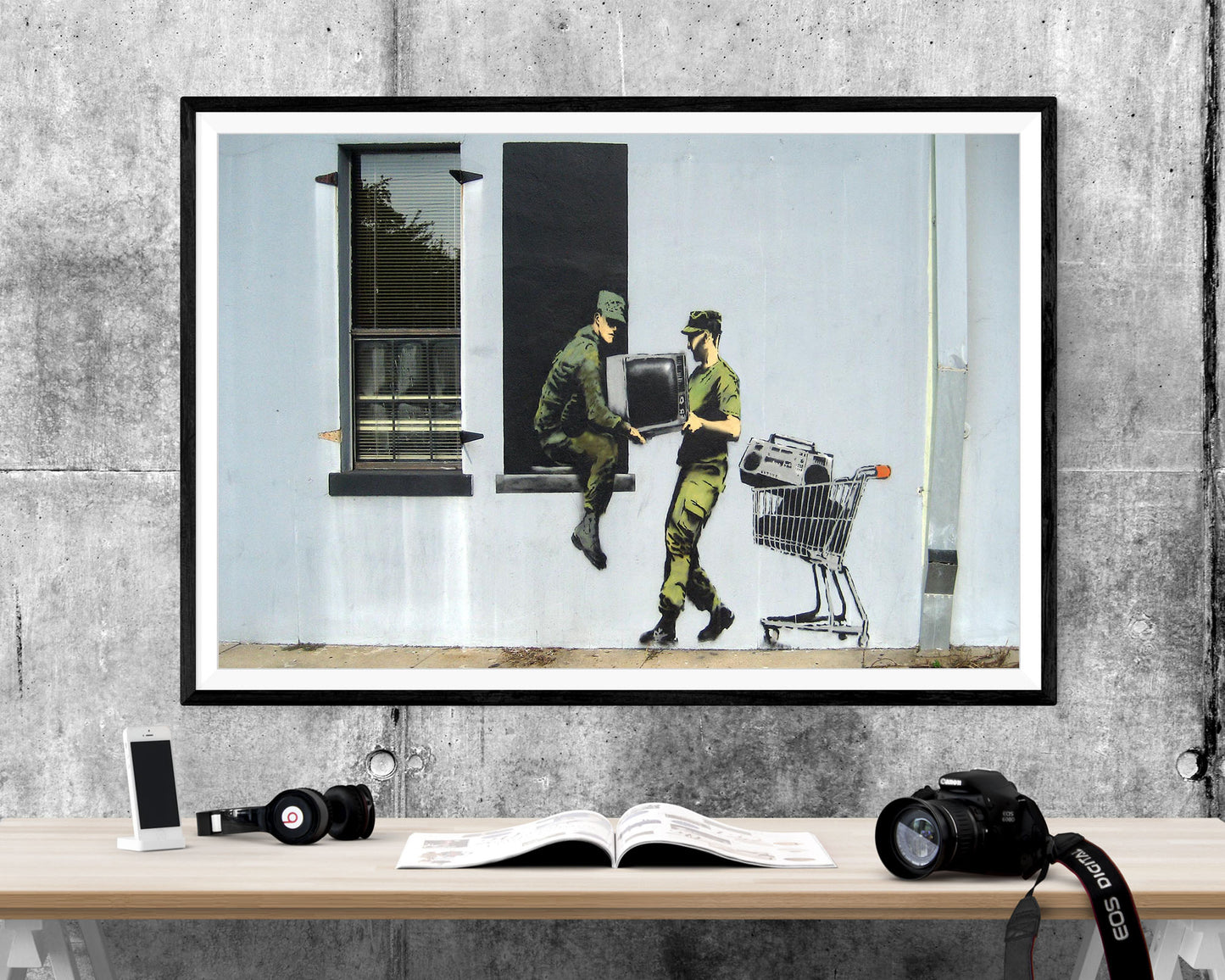 Banksy Looting Soldiers WALL ART PRINT Poster Picture Wall Hanging