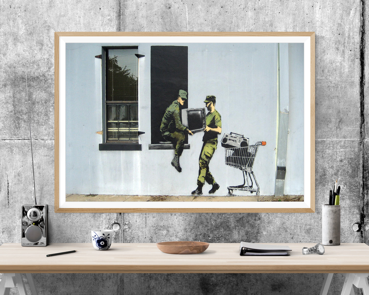 Banksy Looting Soldiers WALL ART PRINT Poster Picture Wall Hanging