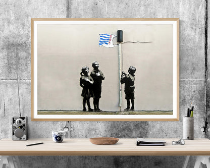 Banksy Very Little Helps WALL ART PRINT Poster Picture Wall Hanging