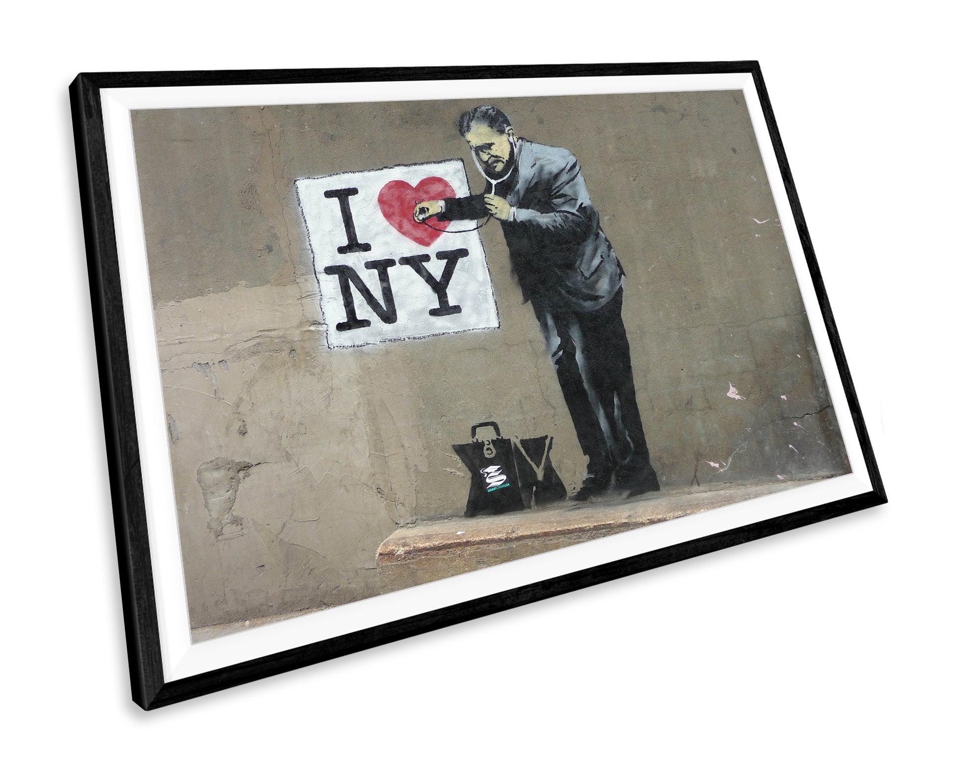 Banksy I Love NY WALL ART PRINT Poster Picture Wall Hanging