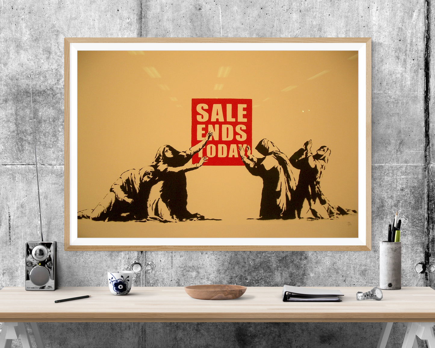 Banksy Sale Ends Today WALL ART PRINT Poster Picture Wall Hanging