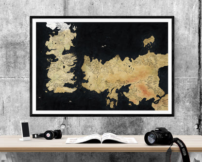 Game Of Thrones Westeros Map WALL ART PRINT Poster Picture Wall Hanging