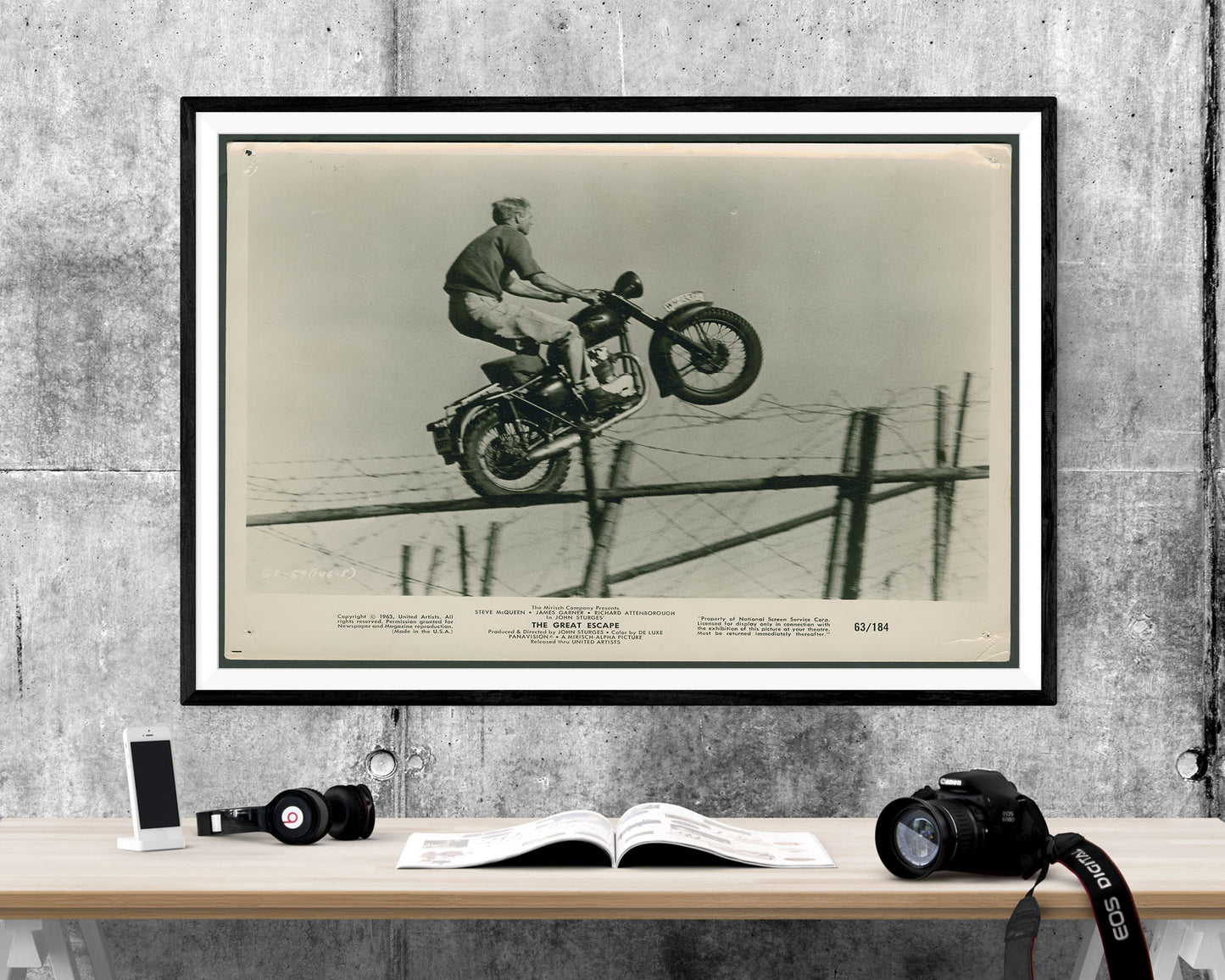 Steve McQueen The Great Escape WALL ART PRINT Poster Picture Wall Hanging