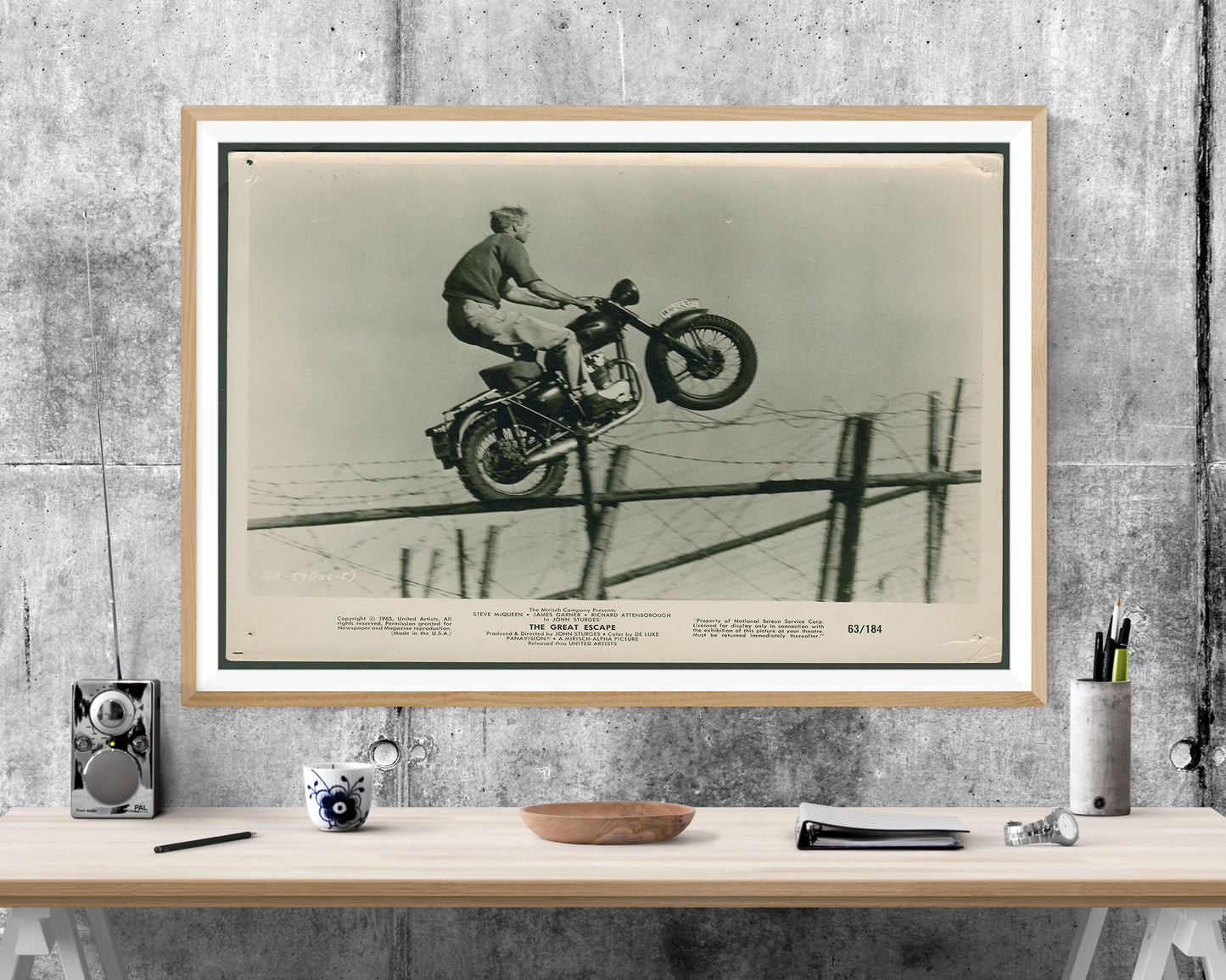 Steve McQueen The Great Escape WALL ART PRINT Poster Picture Wall Hanging