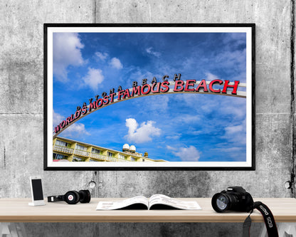 Daytona Beach Sign WALL ART PRINT Poster Picture Wall Hanging