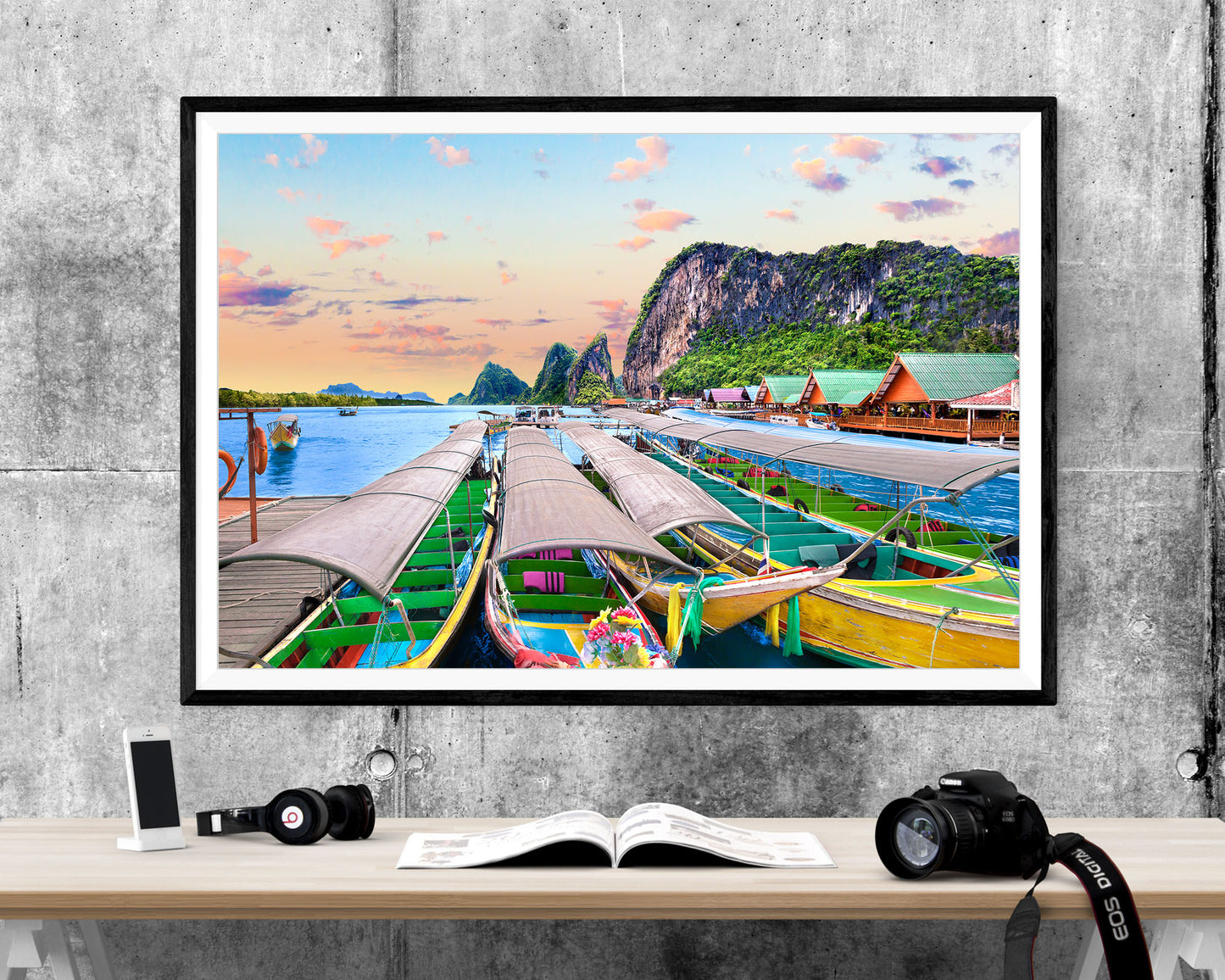 Phuket Seascape Thailand Sunset WALL ART PRINT Poster Picture Wall Hanging