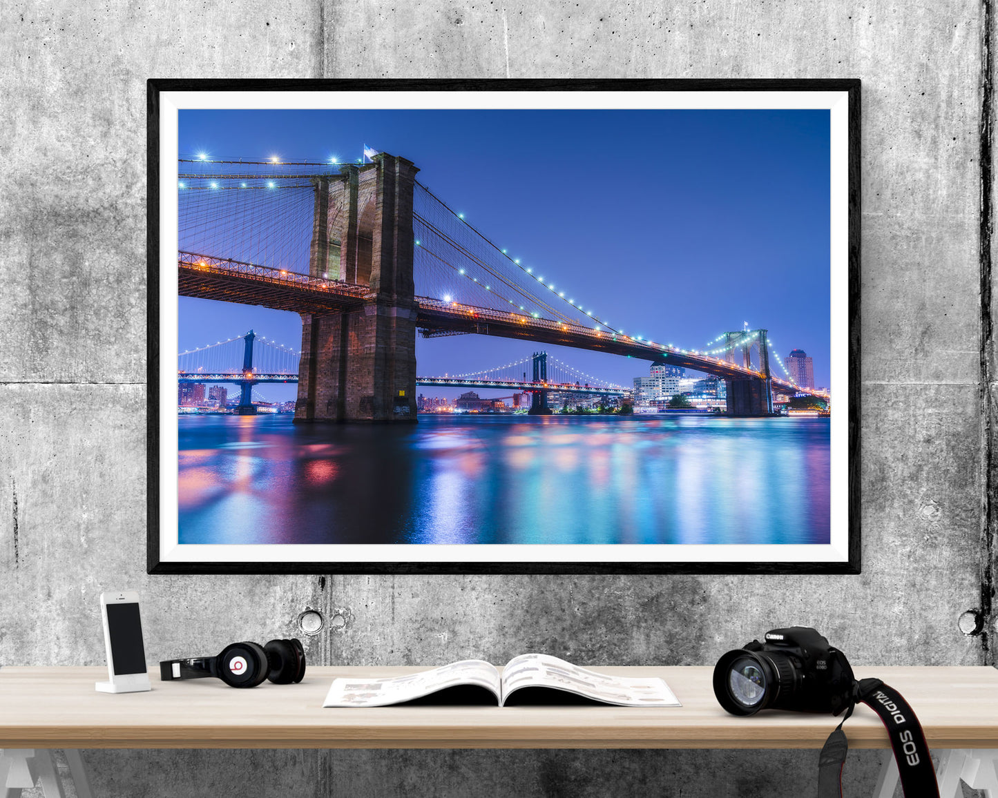 Brooklyn Bridge Landmark WALL ART PRINT Poster Picture Wall Hanging