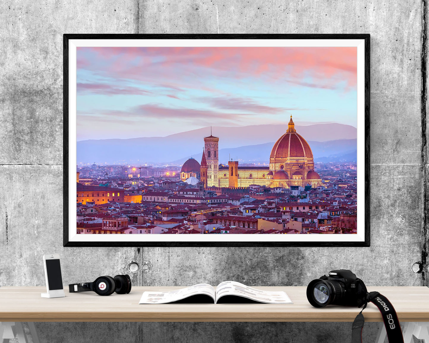 Santa Maria Del Fiore Florence Sunset WALL ART PRINT Poster Picture Wall Hanging