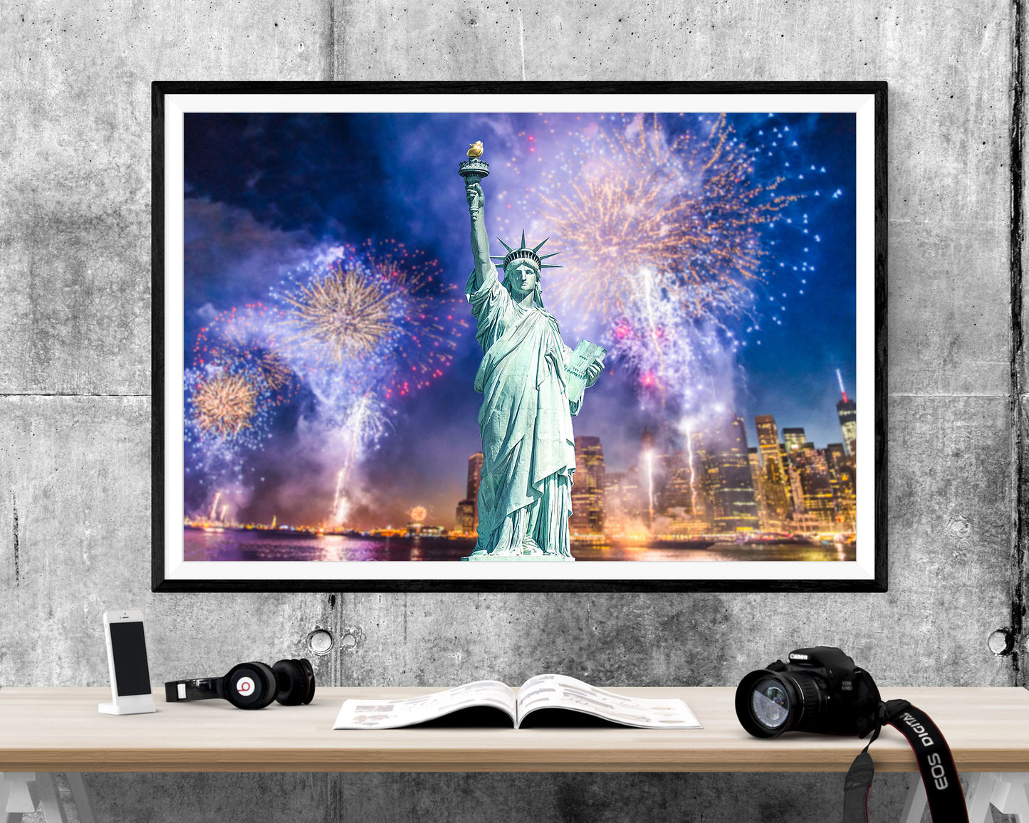 The Statue Of Liberty Landmark WALL ART PRINT Poster Picture Wall Hanging