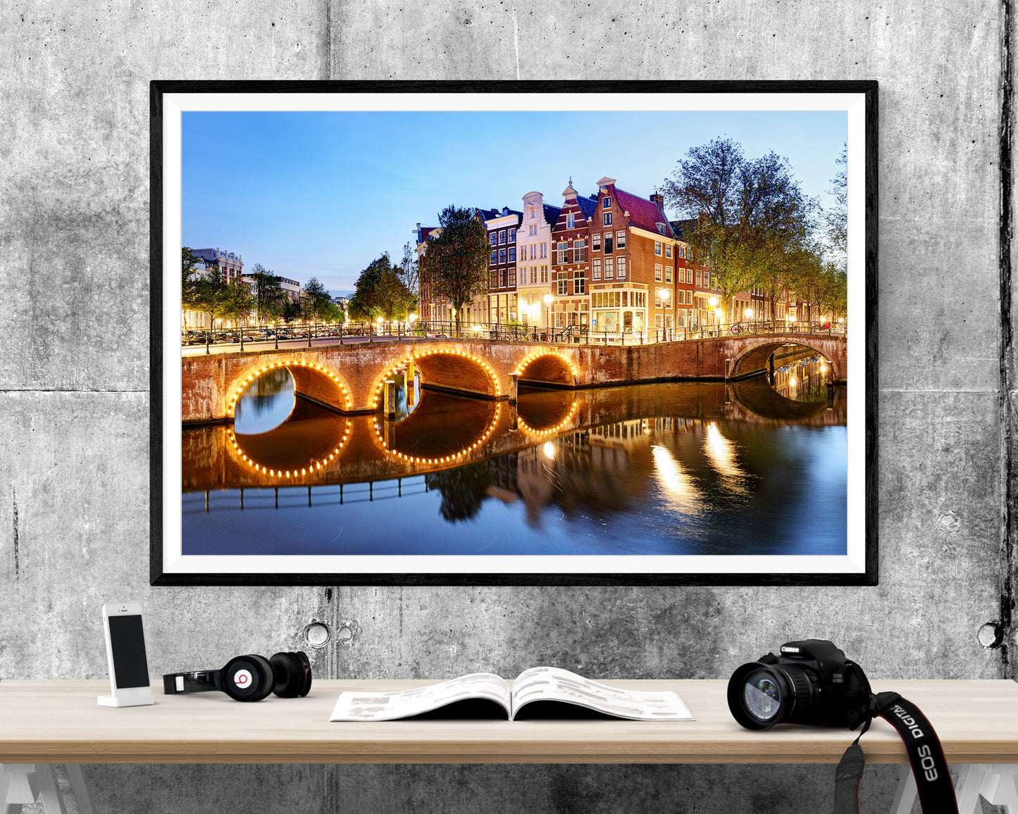 Amsterdam Canal Netherlands WALL ART PRINT Poster Picture Wall Hanging