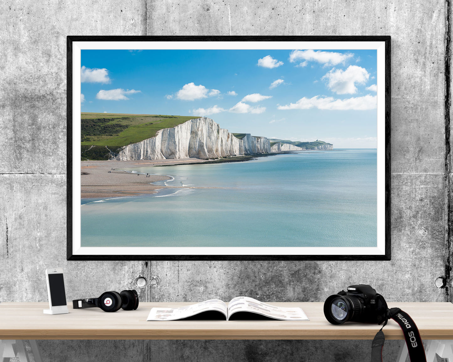 White Cliffs Of Dover Seascape WALL ART PRINT Poster Picture Wall Hanging