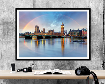 Houses Of Parliament London Landmarks WALL ART PRINT Poster Picture Wall Hanging