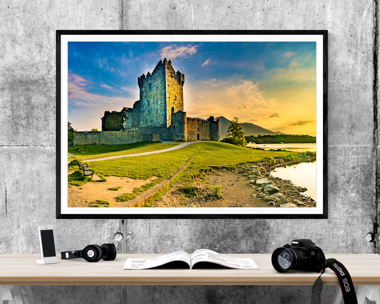 Ross Castle Killarney Ireland Landmark WALL ART PRINT Poster Picture Wall Hanging