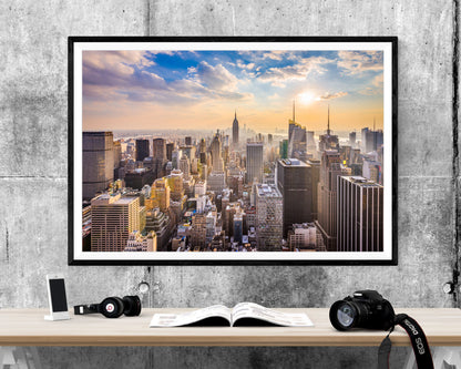 New York City Skyline WALL ART PRINT Poster Picture Wall Hanging