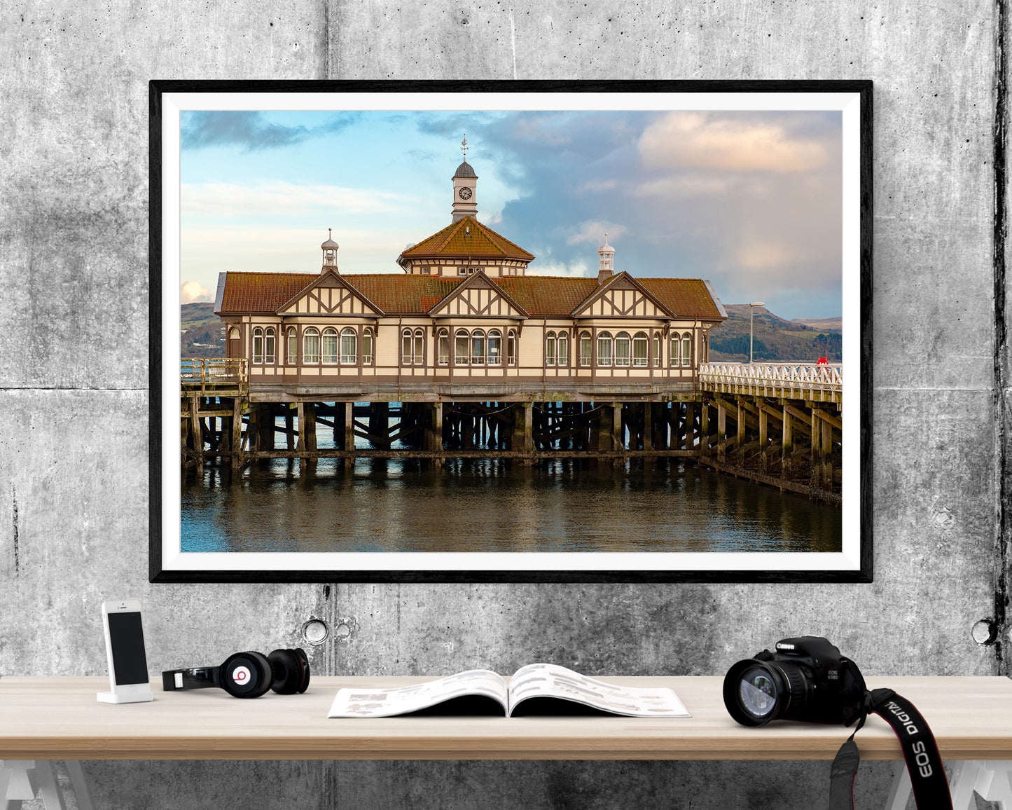 Dunoon Pier Scotland ART PRINT POSTER Picture Wall Hanging
