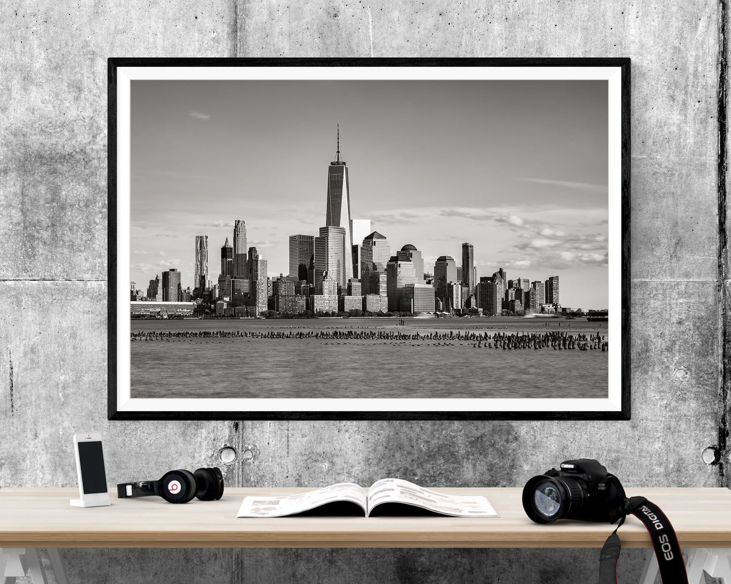 New York City Blank & White WALL ART PRINT Poster Picture Wall Hanging