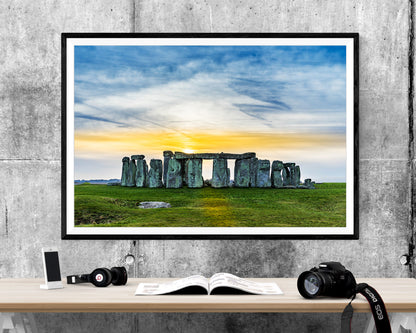 Stonehenge Sunset Landmark WALL ART PRINT Poster Picture Wall Hanging