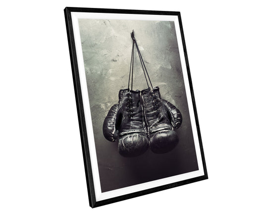 Vintage Boxing Gloves WALL ART PRINT Poster Picture Wall Hanging