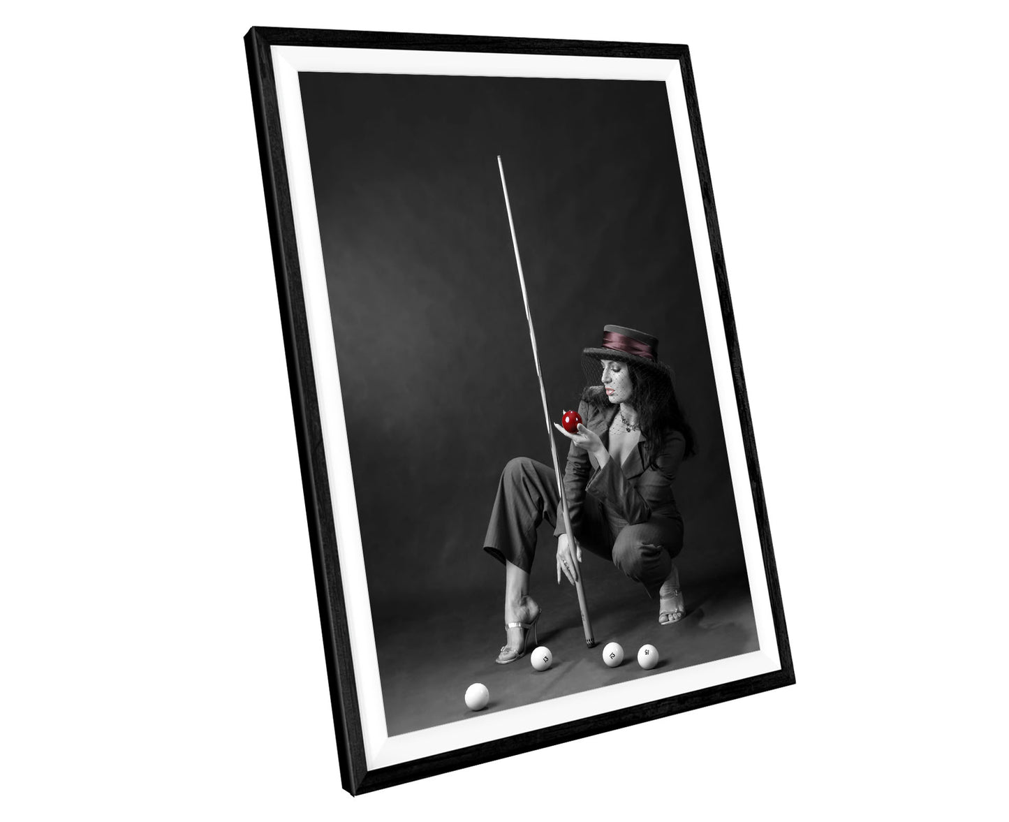 Sexy Girl Pool Queue WALL ART PRINT Poster Picture Wall Hanging