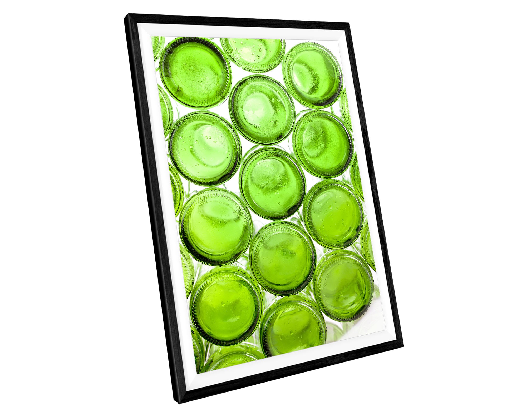 Green Glass Bottles Kitchen WALL ART PRINT Poster Picture