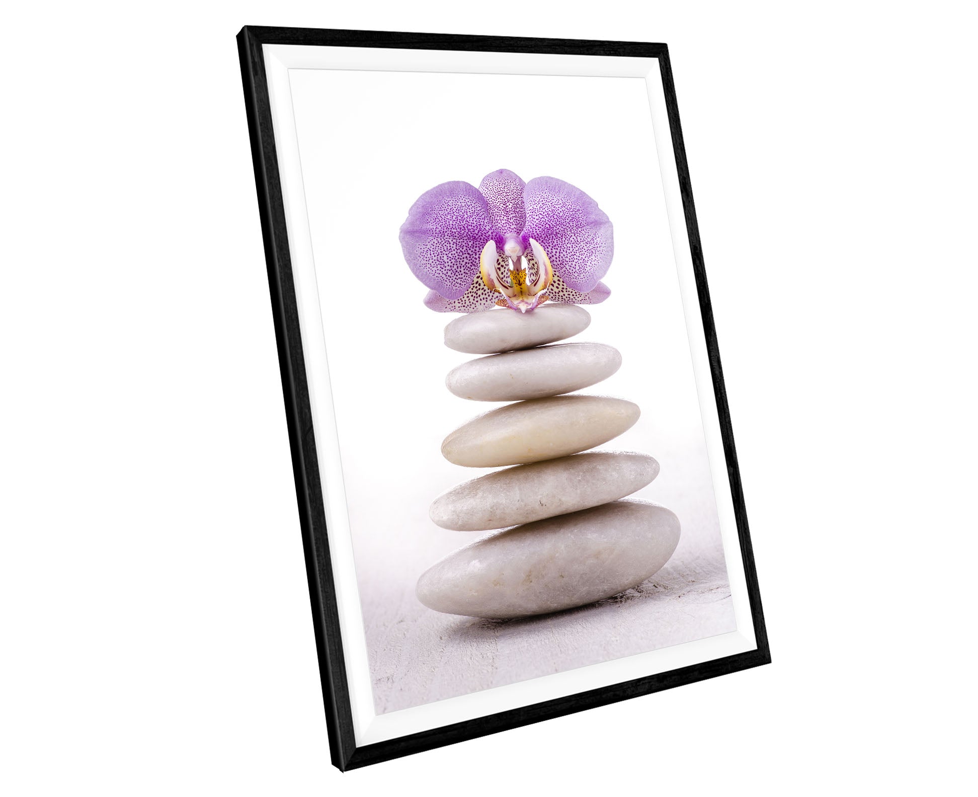 Bathroom Zen Stones Flower WALL ART PRINT Poster Picture