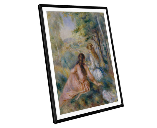 Auguste Renoir in the Meadow Oil Painting WALL ART PRINT Poster Picture Wall Hanging