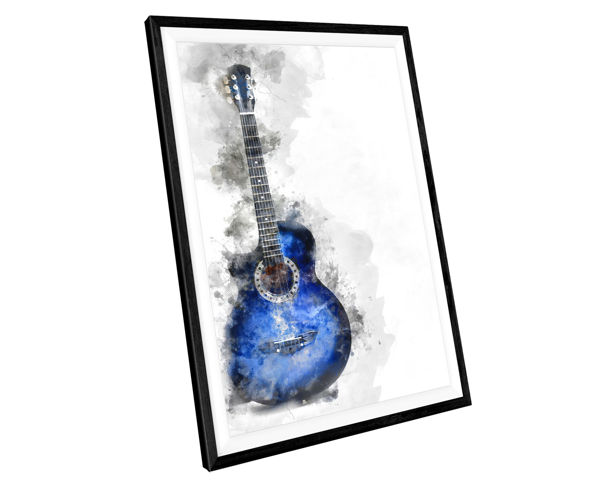 Watercolour Guitar Music WALL ART PRINT Poster Picture Wall Hanging