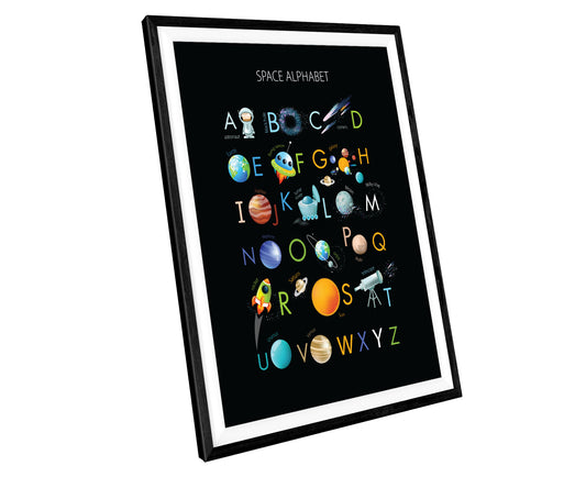 Space Alphabet Astronomy WALL ART PRINT Poster Picture Wall Hanging