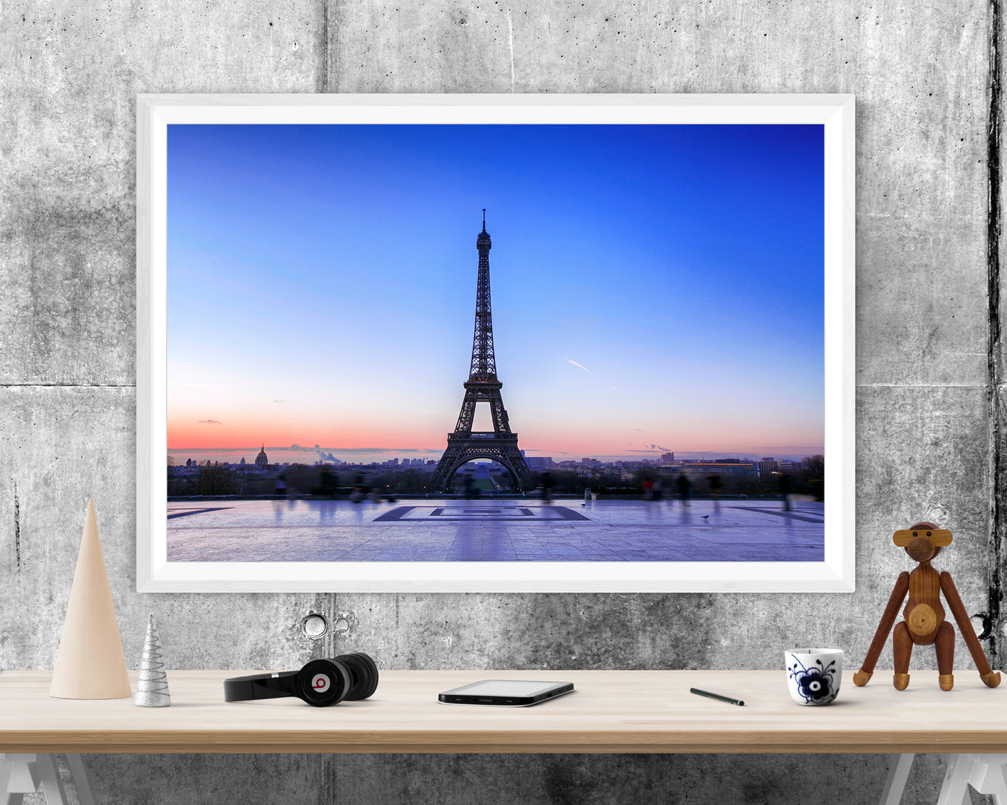 Eiffel Tower Paris Sunset WALL ART PRINT Poster Picture Wall Hanging