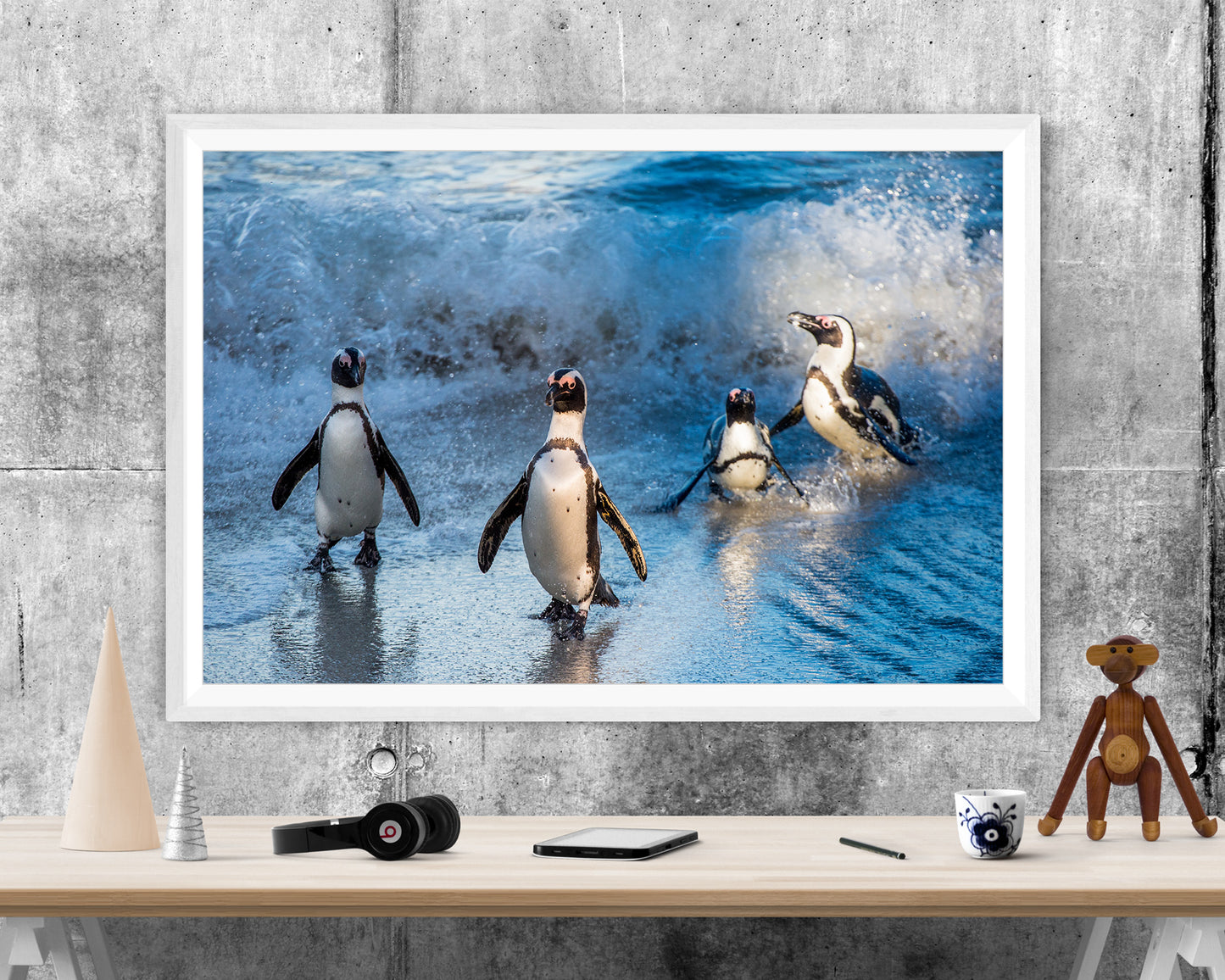 Penguins Wildlife Seascape WALL ART PRINT Poster Picture Wall Hanging