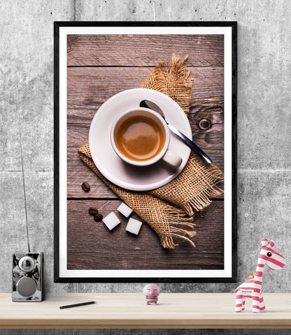 Cafe Kitchen Coffee Cup WALL ART PRINT Poster Picture