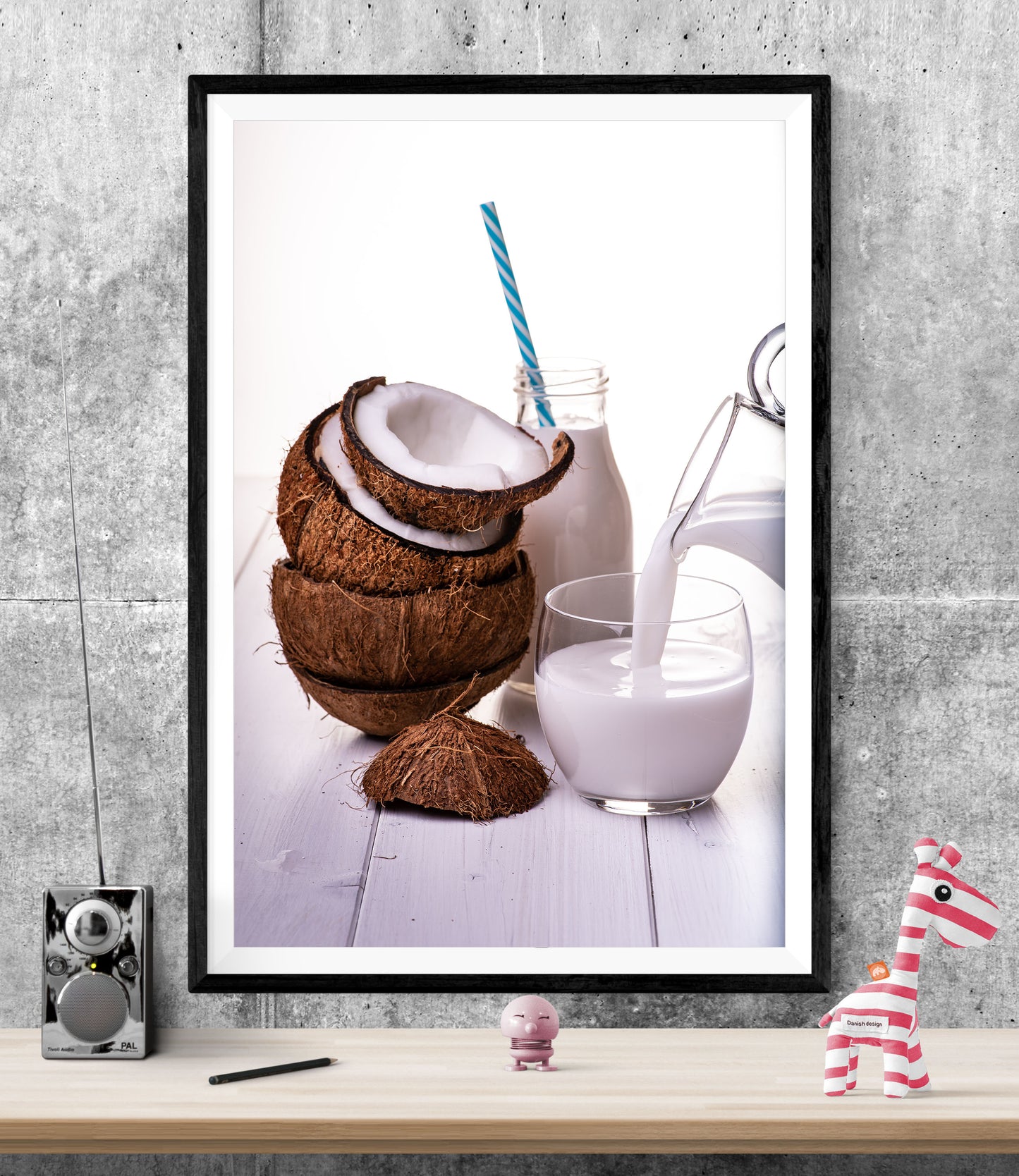 Coconut Drinks Fruit WALL ART PRINT Poster Picture