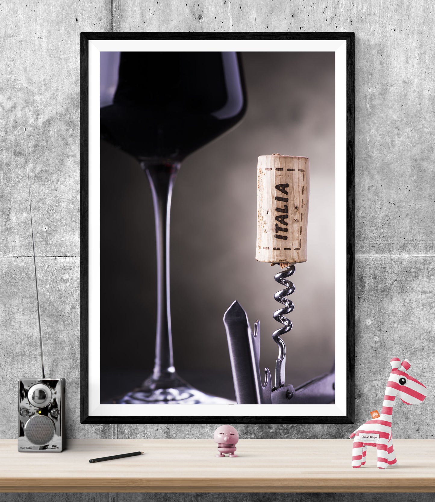 Glass Red Wine Corkscrew Restaurant Drinks WALL ART PRINT Poster Picture
