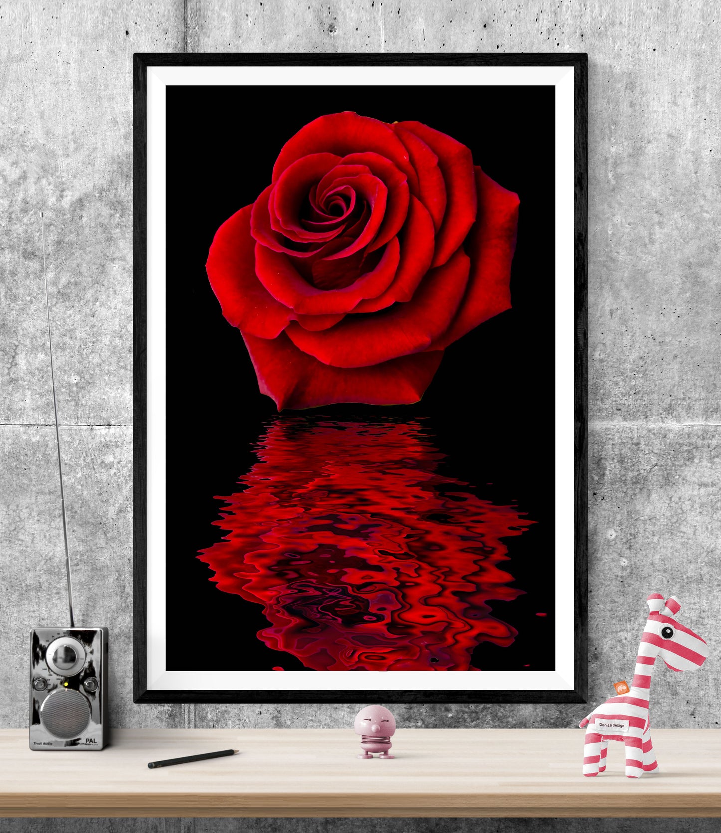 Red Rose Flower WALL ART PRINT Poster Picture Wall Hanging