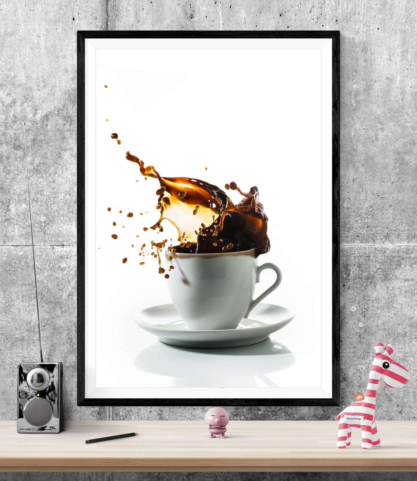 Coffee Cup Splash Cafe Kitchen WALL ART PRINT Poster Picture