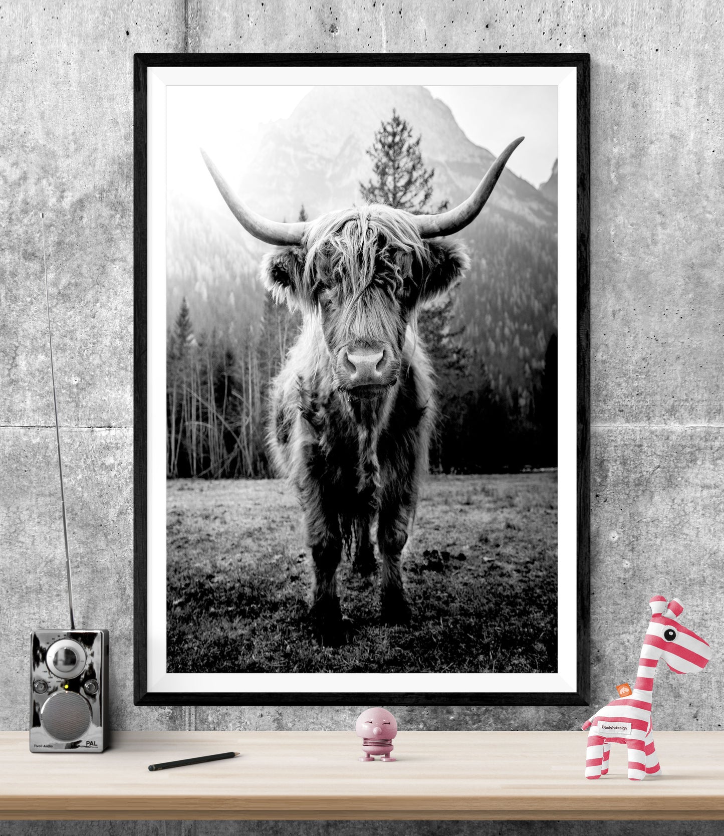 Scottish Highland Cow WALL ART PRINT Poster Picture