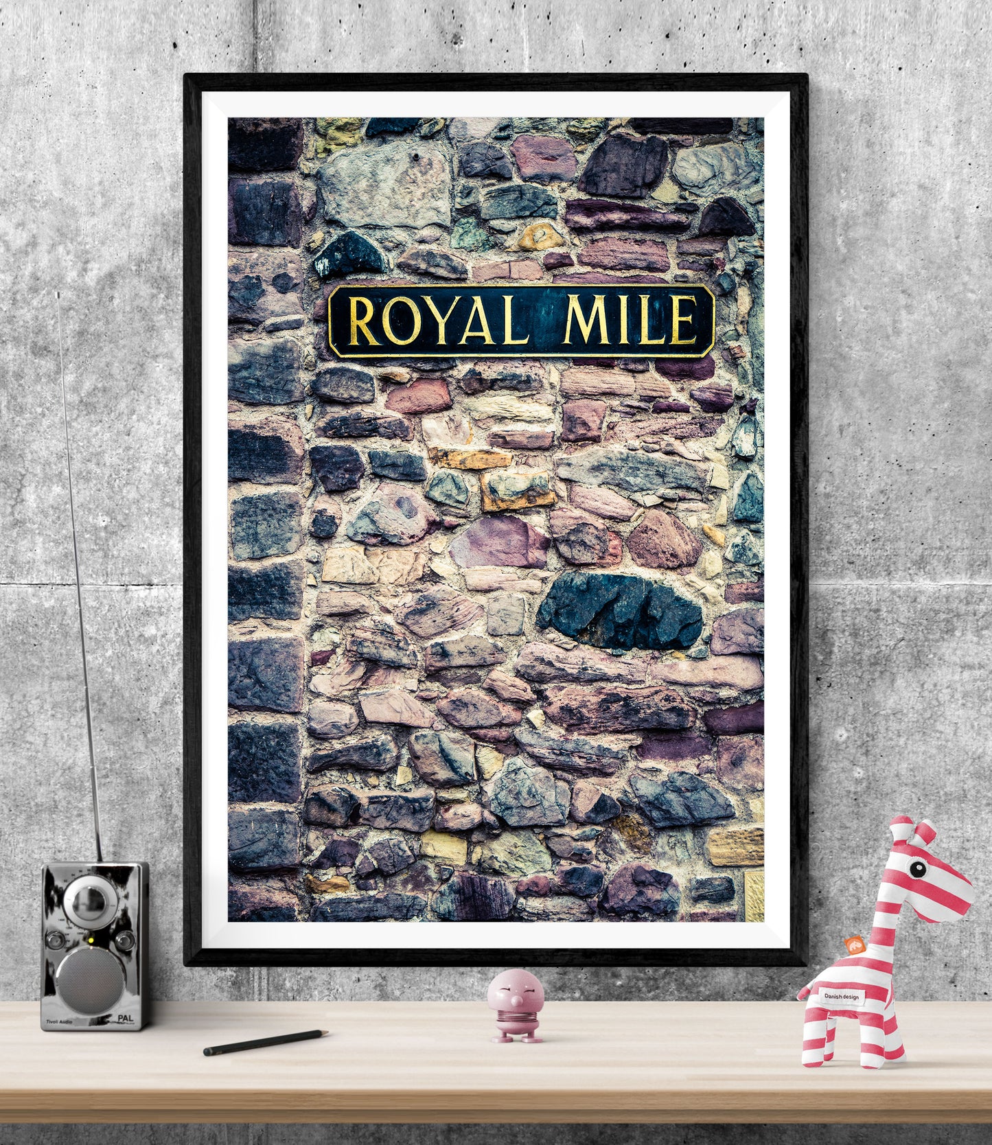 Royal Mile Street Sign Edinburgh WALL ART PRINT Poster Picture Wall Hanging