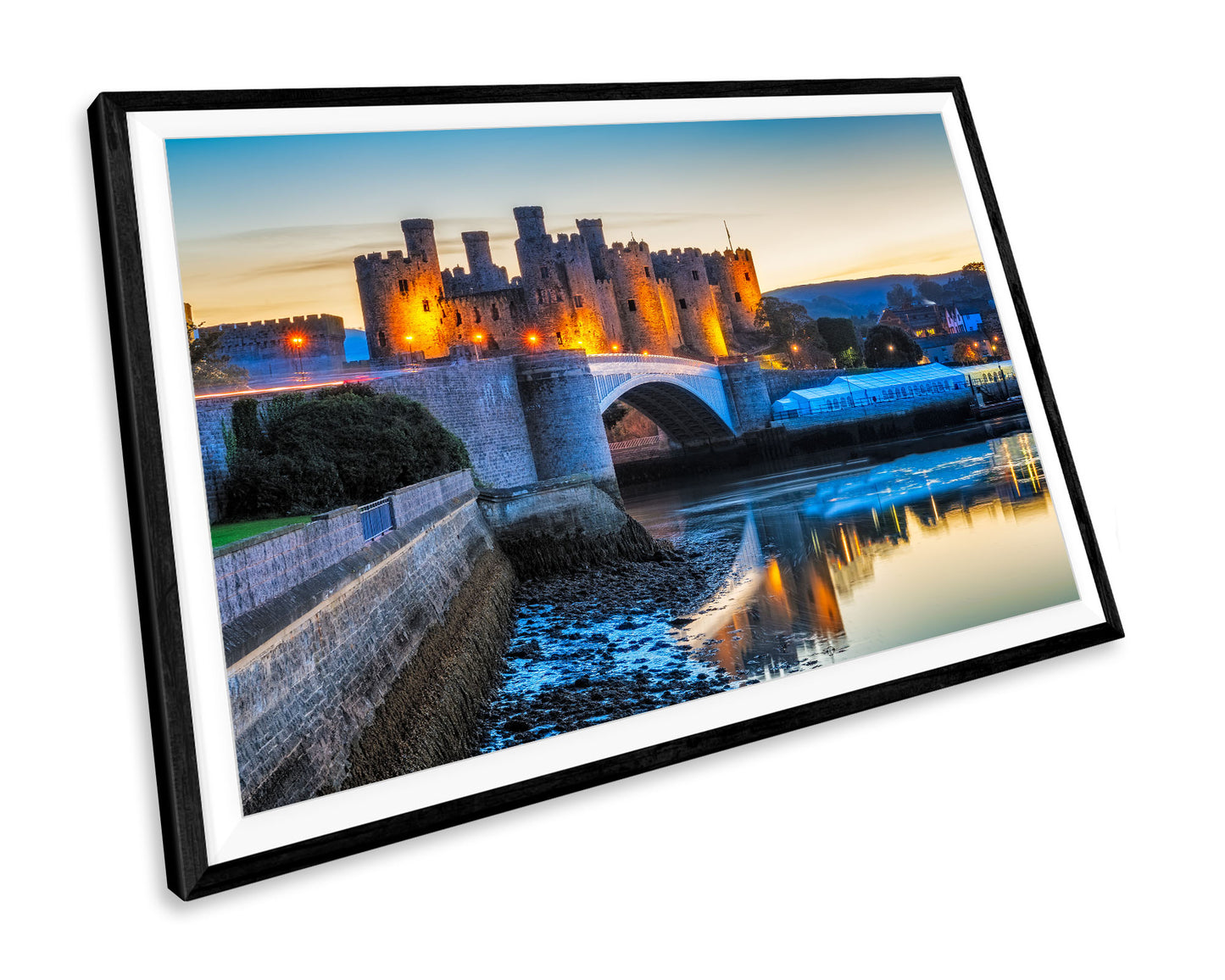 Conway Castle Wales Sunset Landmark WALL ART PRINT Poster Picture Wall Hanging
