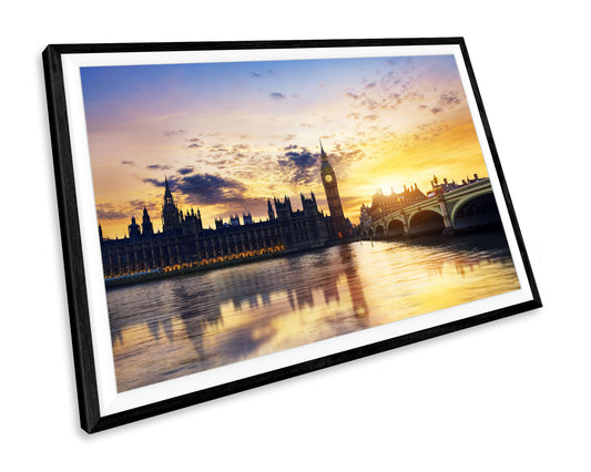 Big Ben Sunset Landmarks WALL ART PRINT Poster Picture Wall Hanging