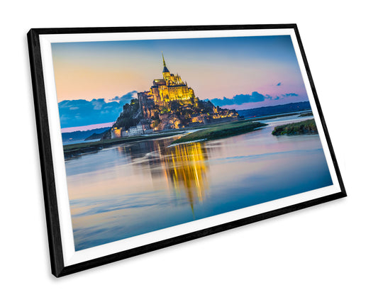 Mont Saint Michel France Landmark WALL ART PRINT Poster Picture Wall Hanging