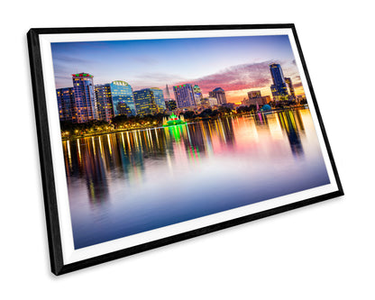 Orlando Florida Skyline Cityscape WALL ART PRINT Poster Picture Wall Hanging