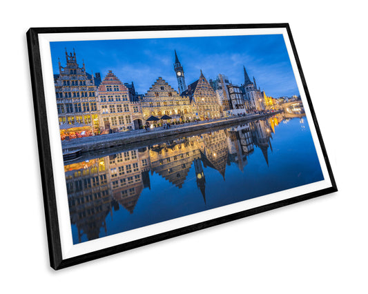 Belgium City Skyline WALL ART PRINT Poster Picture Wall Hanging