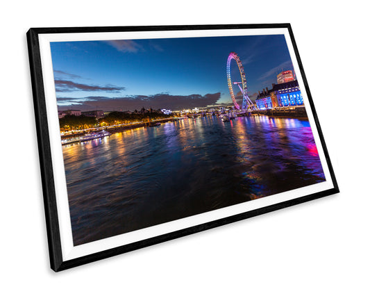 London Eye Cityscape WALL ART PRINT Poster Picture Wall Hanging