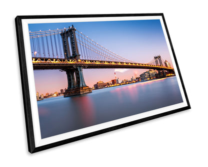 Manhattan Bridge New York Landmark WALL ART PRINT Poster Picture Wall Hanging