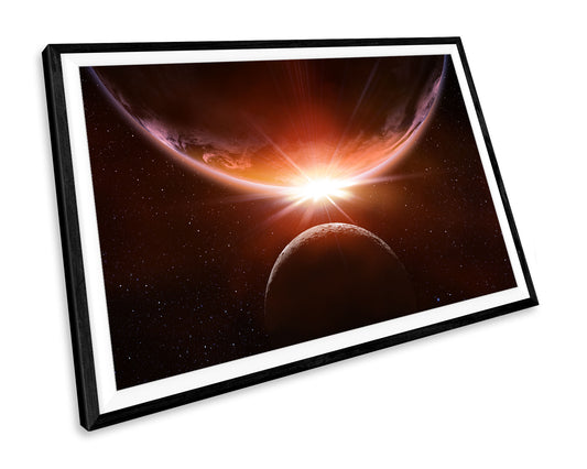 Earth Moon Space Astronomy WALL ART PRINT Poster Picture Wall Hanging