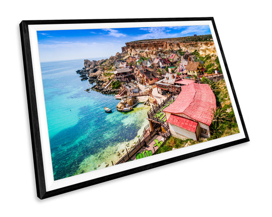 Malta Beach Seascape WALL ART PRINT Poster Picture Wall Hanging