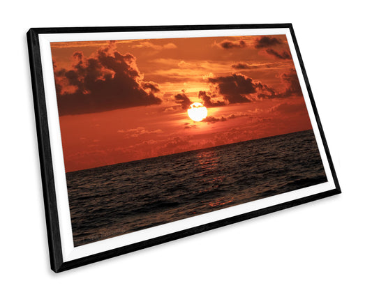 Sunset Ocean Seascape WALL ART PRINT Poster Picture Wall Hanging