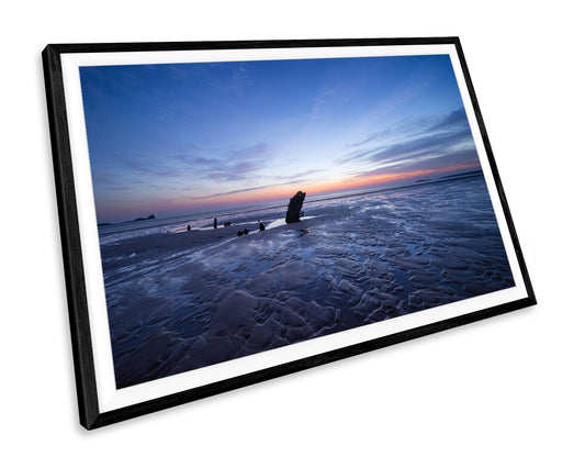 Rhossili Bay Wales Sunset WALL ART PRINT Poster Picture Wall Hanging