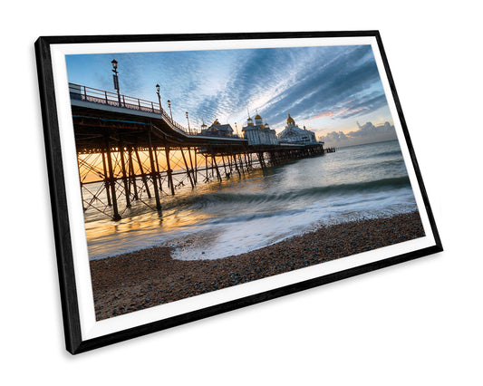 Eastbourne Pier Sunset Beach WALL ART PRINT Poster Picture Wall Hanging